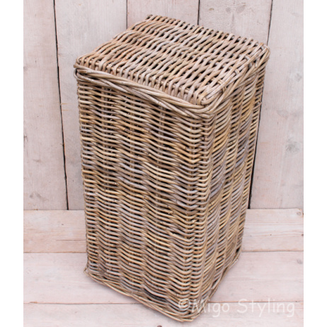 Rattansäule Antikgraues Rattan