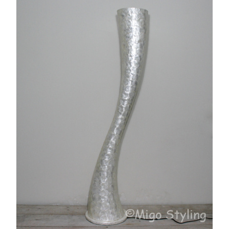 Tornado schelpen vloerlamp