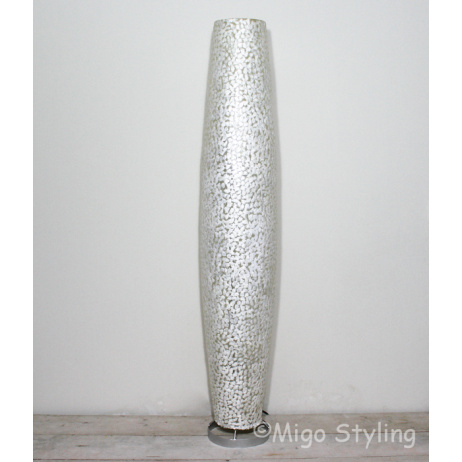 Vloerlamp Cone schelpen wit 