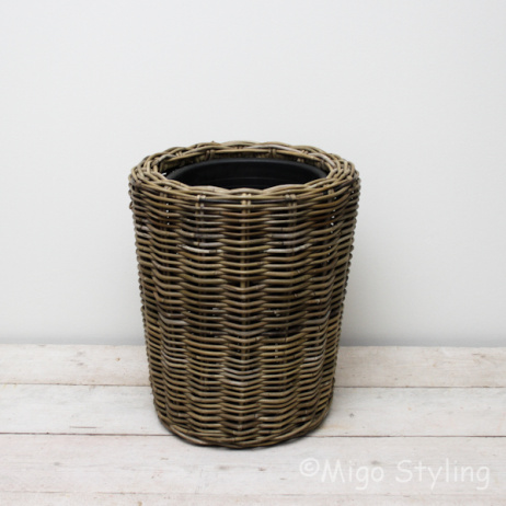 Rotan plantenzuil / pot 