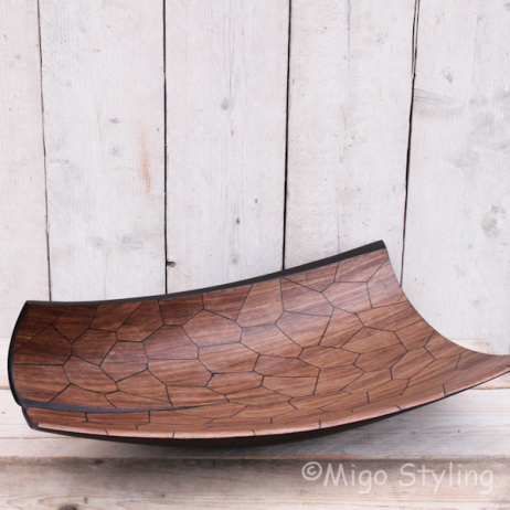 Exclusieve houten design schaal
