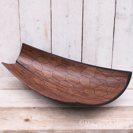 Exclusieve houten design schaal 