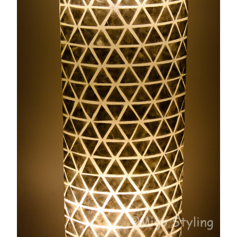 Vloerlamp Parelmoer schelpen driehoekjes