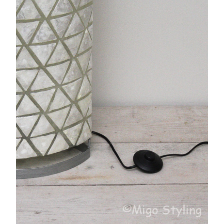 Vloerlamp Parelmoer schelpen driehoekjes 