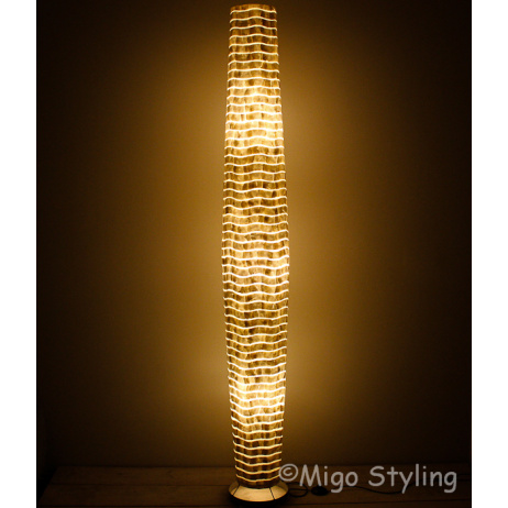 Vloerlamp Cone schelpen wit 200 cm 