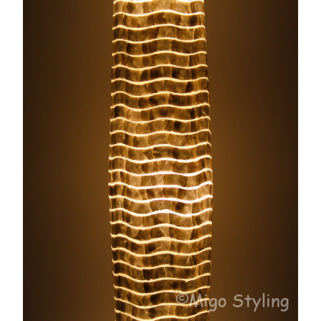 Vloerlamp Cone schelpen wit 200 cm 