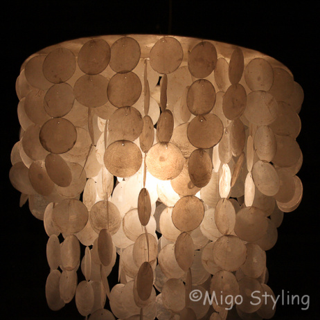 Muschellampe Hänger 60 cm