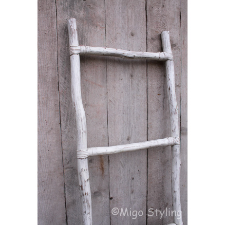 Decoratieve houten ladder 