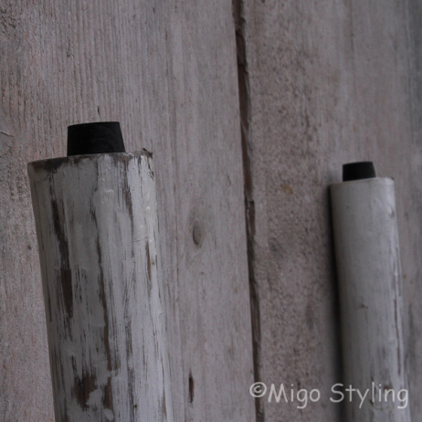 Decoratieve houten ladder