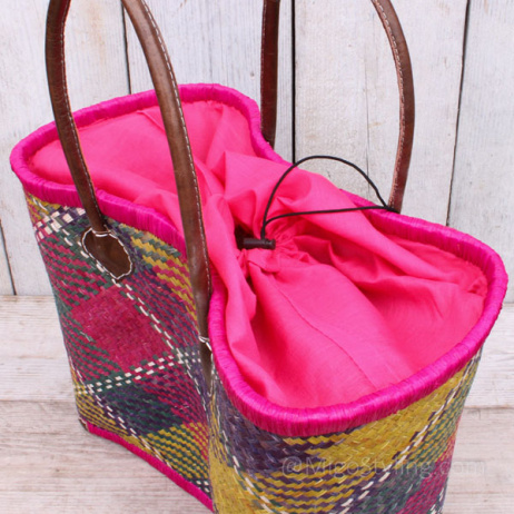 Jute strandtas Gekleurd