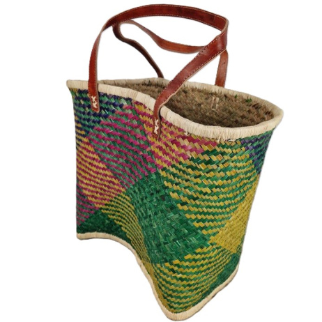 Jute strandtas Gekleurd