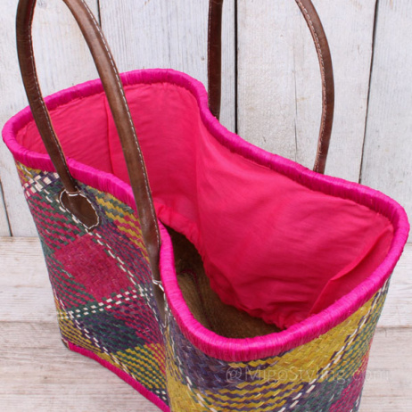 Jute strandtas Gekleurd