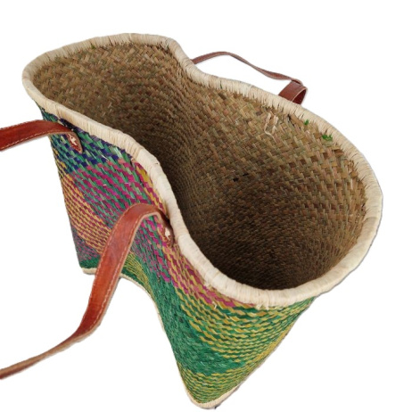 Jute strandtas Gekleurd