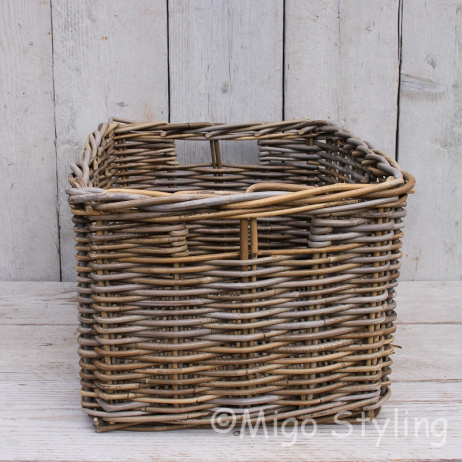 Schrankkorb Rechteck Rattan 43x33 cm