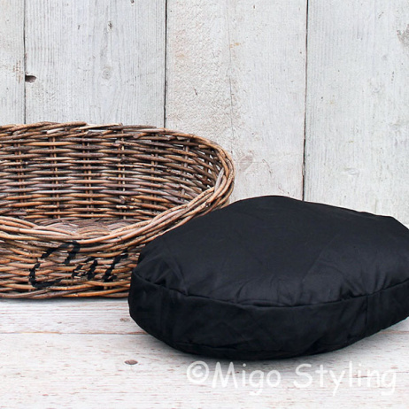 Katzenkorb Oval mit Aufdruck 'Cat'