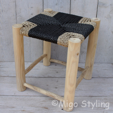 Seegras Hocker Natural