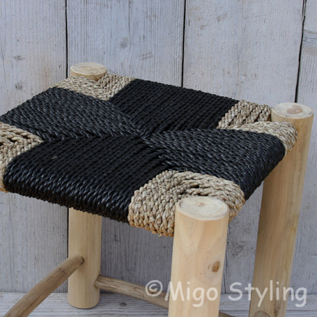 Seegras Hocker Natural
