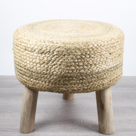 Hocker rund natur