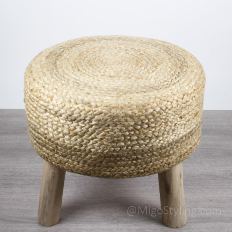 Hocker rund natur