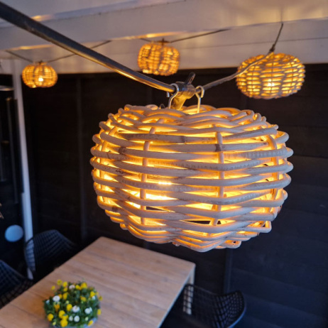 Lichterkette mit Laterne 10 m