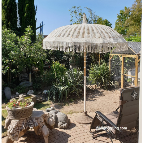 Macrame handgeknoopte parasol
