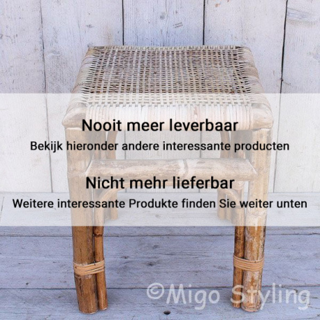 Bamboe kruk webbing Naturel