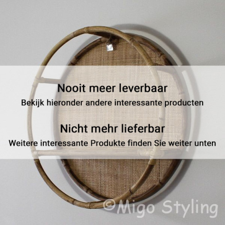Rond wandrek webbing-bamboe