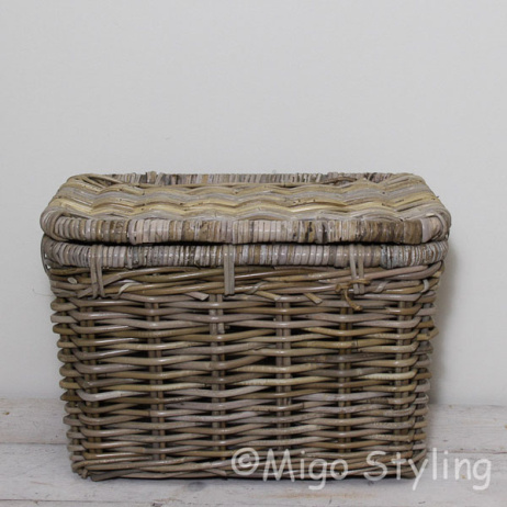 Aufbewahrungskorb mit Deckel 45x33xH32cm