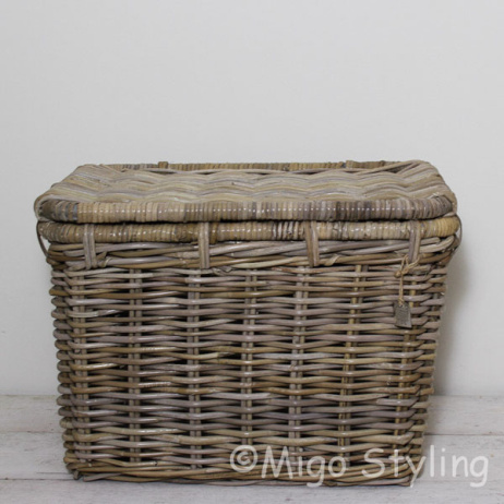 Aufbewahrungskorb mit Deckel 55x40xH38cm