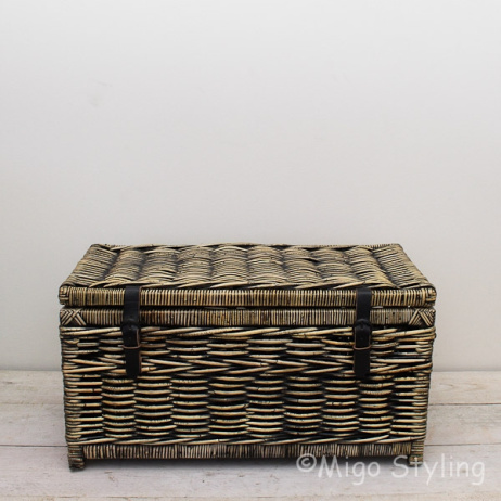 Aufbewahrungskorb groß 75 cm Black wash