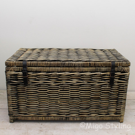 Opbergmand Black wash 90 cm