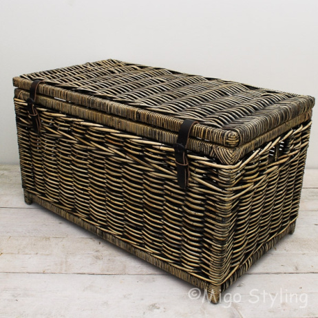 Opbergmand Black wash 90 cm 