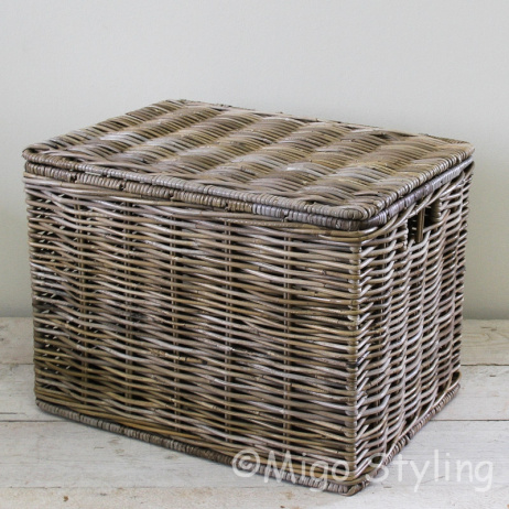 Opbergmand met deksel 55 cm 