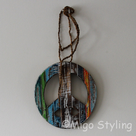 Peace hanger gekleurd