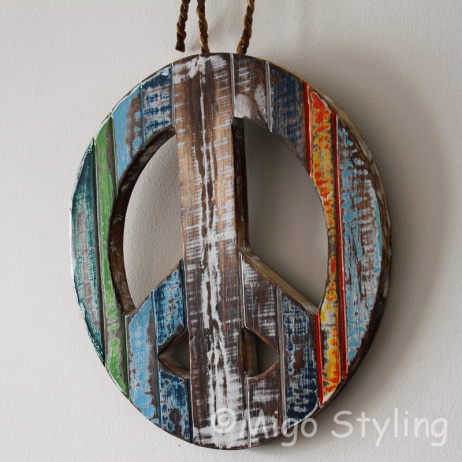 Peace hanger gekleurd 
