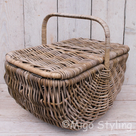 Picknickmand met 2 kleppen Groot