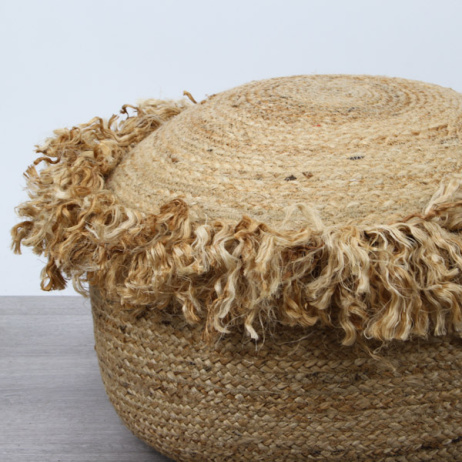 Hocker Pouf Jute natur