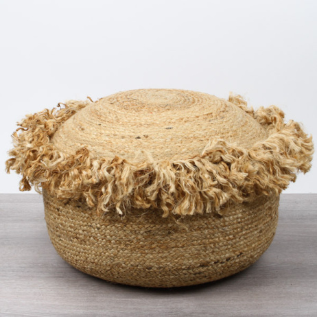Hocker Pouf Jute natur