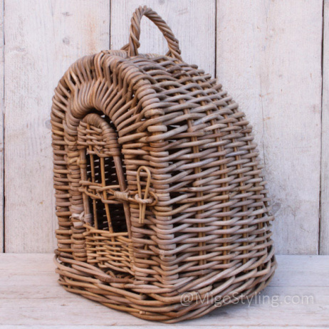 Reisekorb Rattan mit Tür