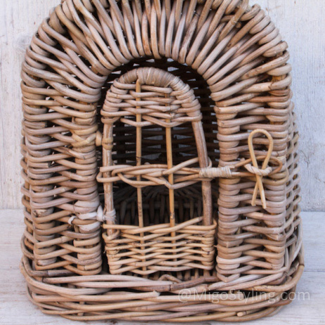 Reisekorb Rattan mit Tür