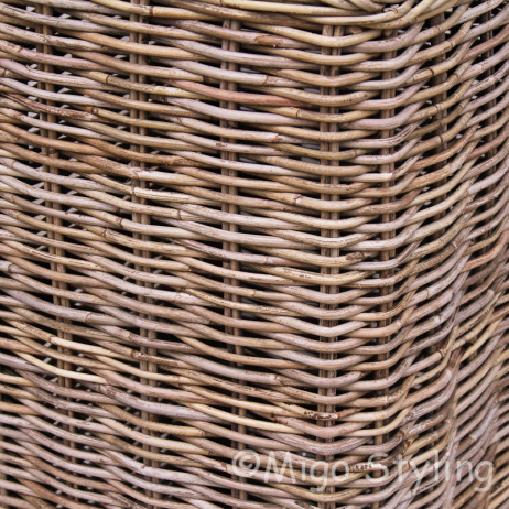 Rotan zuil antique grey rotan 