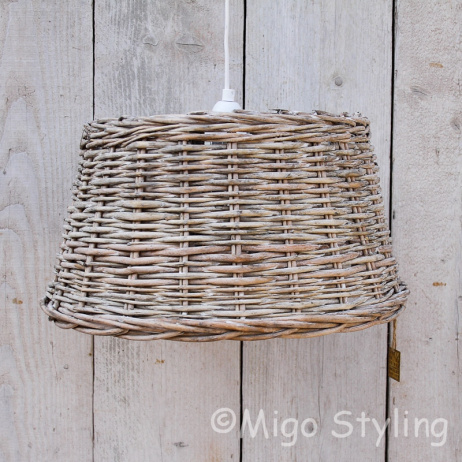 Rotan lampenkap rond Dia 40