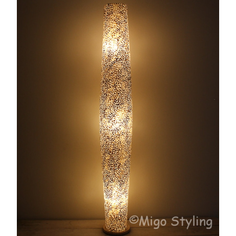 Vloerlamp Cone schelpen copper gevlokt 200 cm