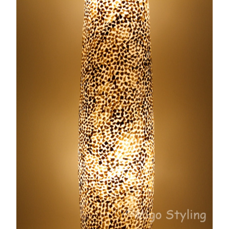 Vloerlamp Cone schelpen copper gevlokt 200 cm 
