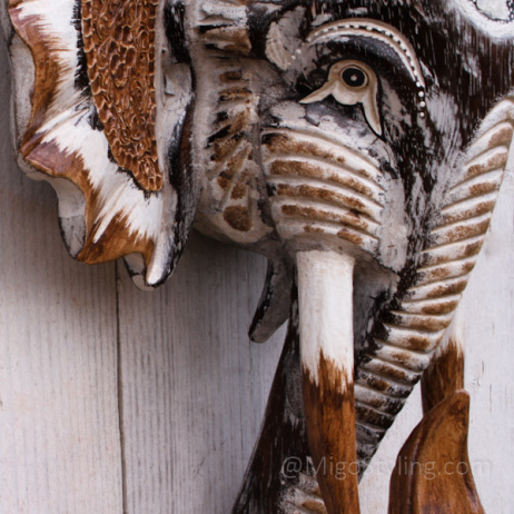 Set houten olifant masker