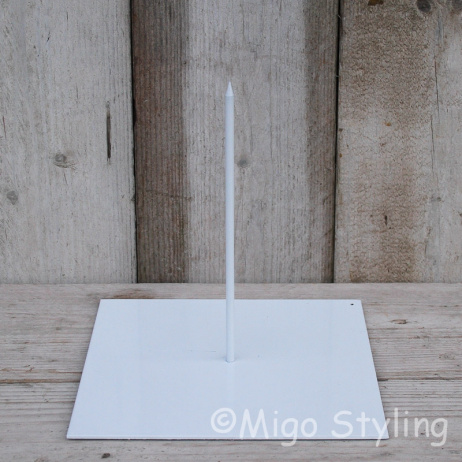 Standaard voor krans 25 x 25 Wit 