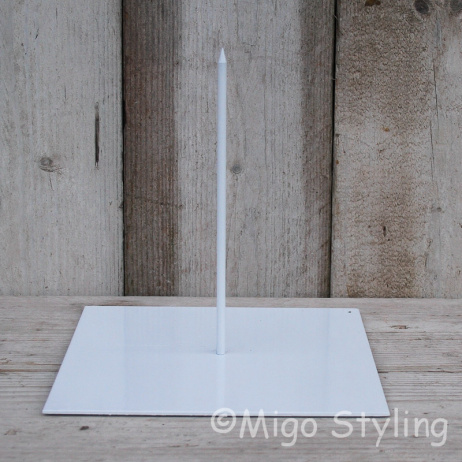 Standaard voor krans 25 x 25 Wit 