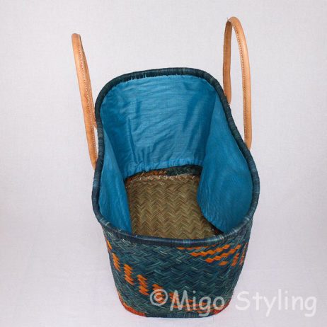 Strandtas blauw/groen 