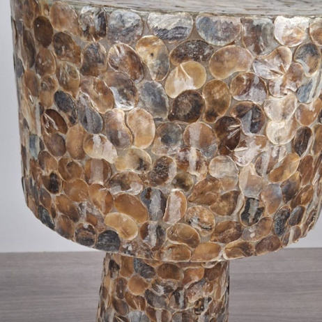 Tafellamp schelp Gold met kap