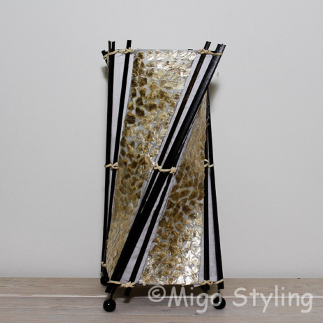 Tischlampe Twist Capiz Shell Bronze Kupfer